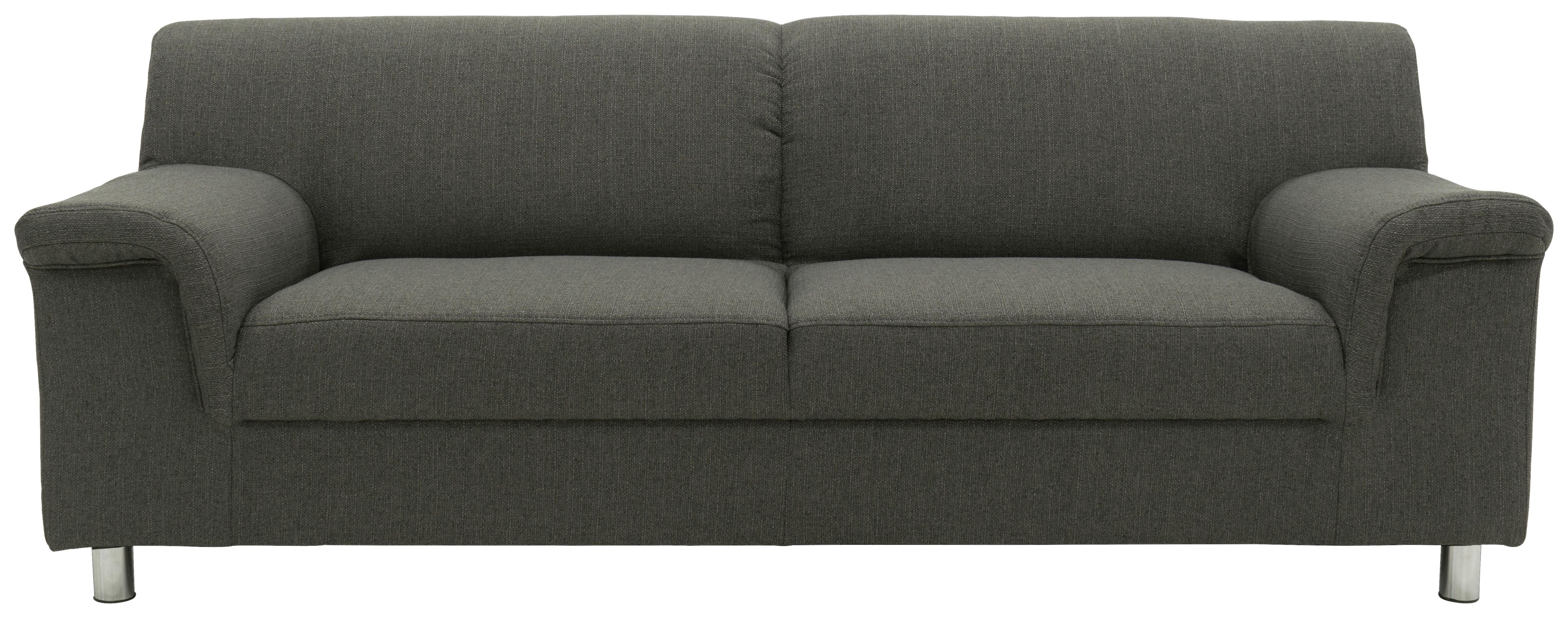 3-Sitzer-Sofa Jamie Rücken Echt Schlammfarben Webstoff