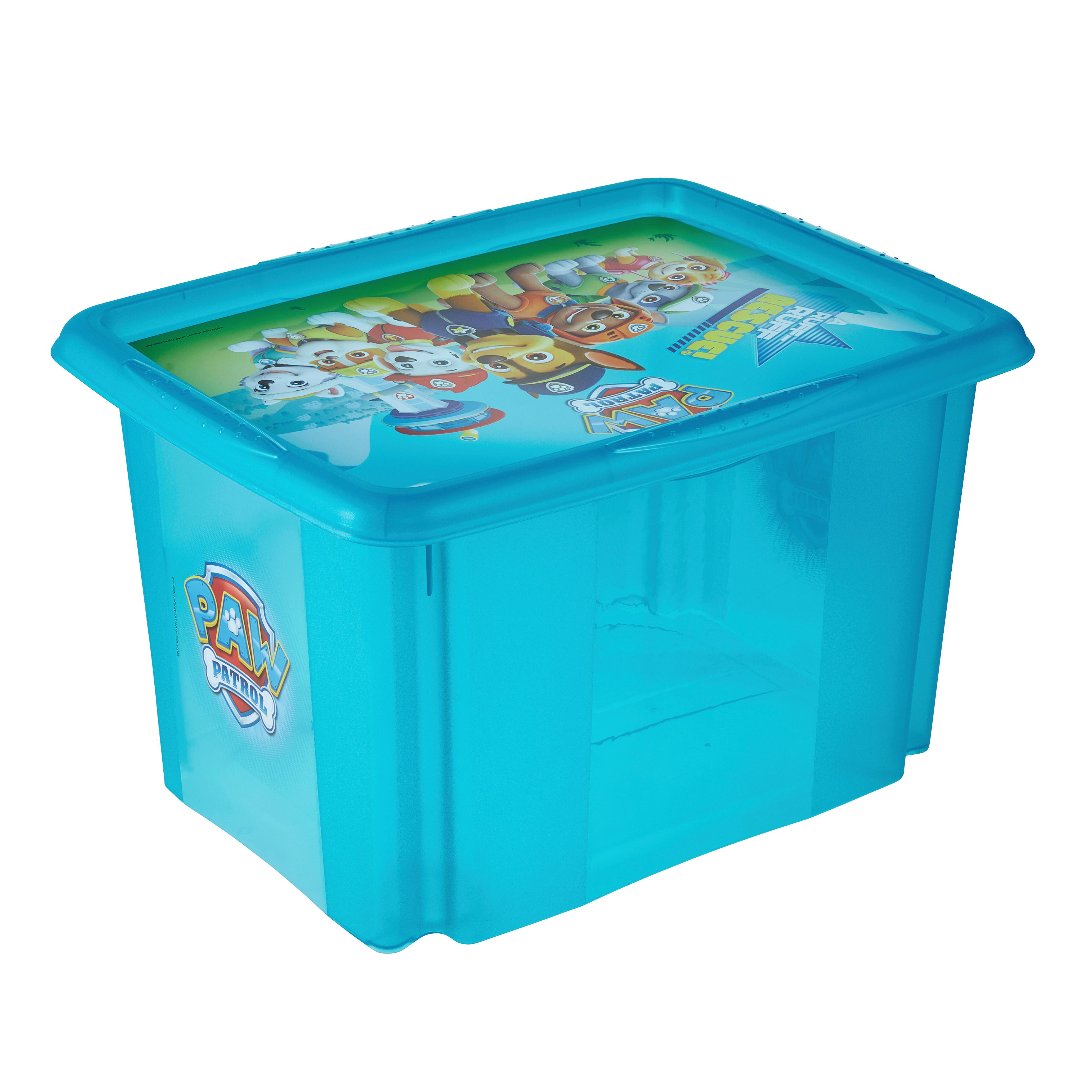 1 x Aufbewahrungsbox mit Deckel transparent 45 Liter stapelbar  lebensmittelecht Aufbewahrung Box Stapel Kiste Multifunktions Box Spielzeug  Kiste