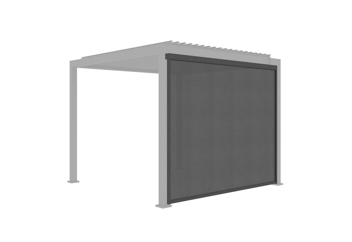Rollo für Pergola Core + Textil, BxH: ca. 278x231,5 cm - Anthrazit, Basics, Textil (278/231,5/8,5cm) - Gardenson