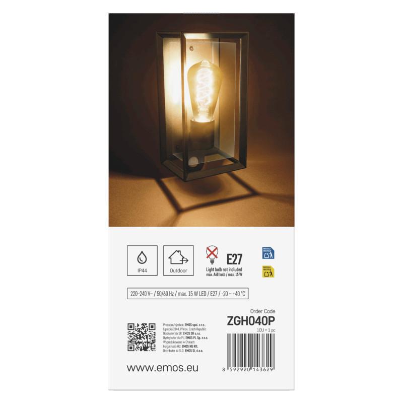 VONKAJŠIE LED SVIETIDLO MALVA - čierna, Modern, kov/plast