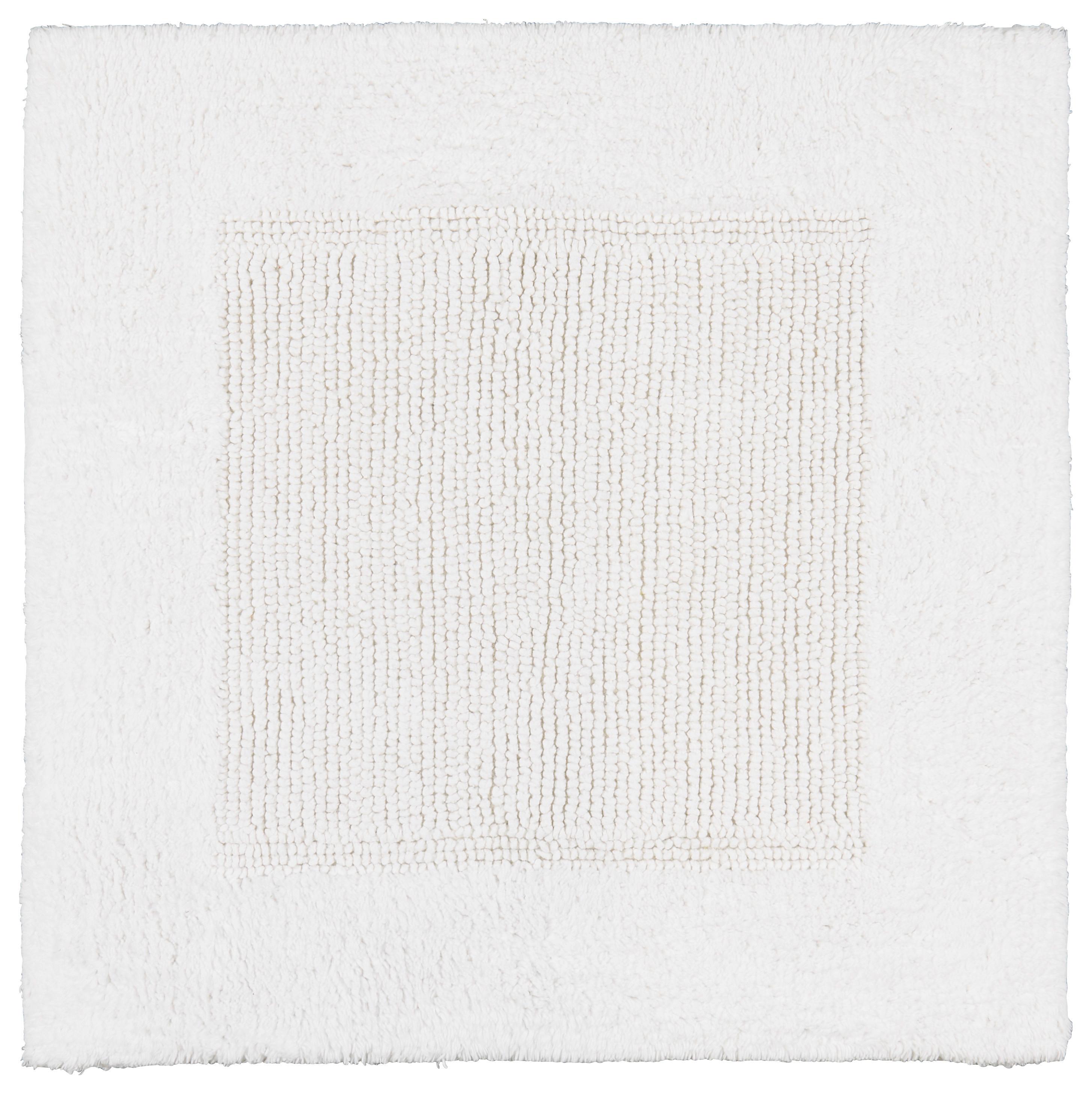 KÚPEĽŇOVÁ PREDLOŽKA Karen, 50/50cm, biela - biela, Konventionell, textil (50/50cm) - Premium Living