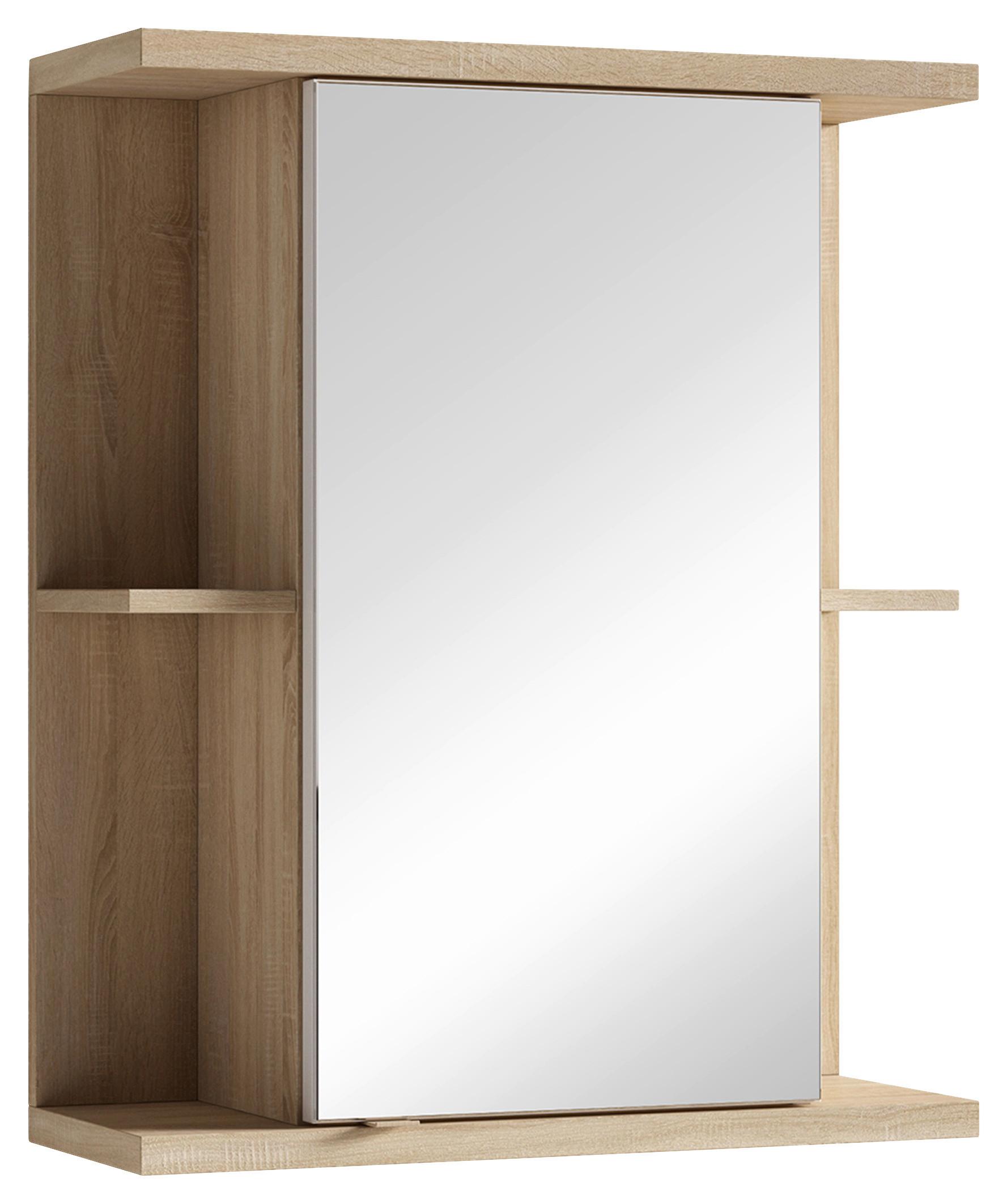 Spiegelschrank Nebraska B: 60cm Sonoma Eiche - Sonoma Eiche, MODERN, Glas/Holzwerkstoff (60/70/25cm) - MID.YOU
