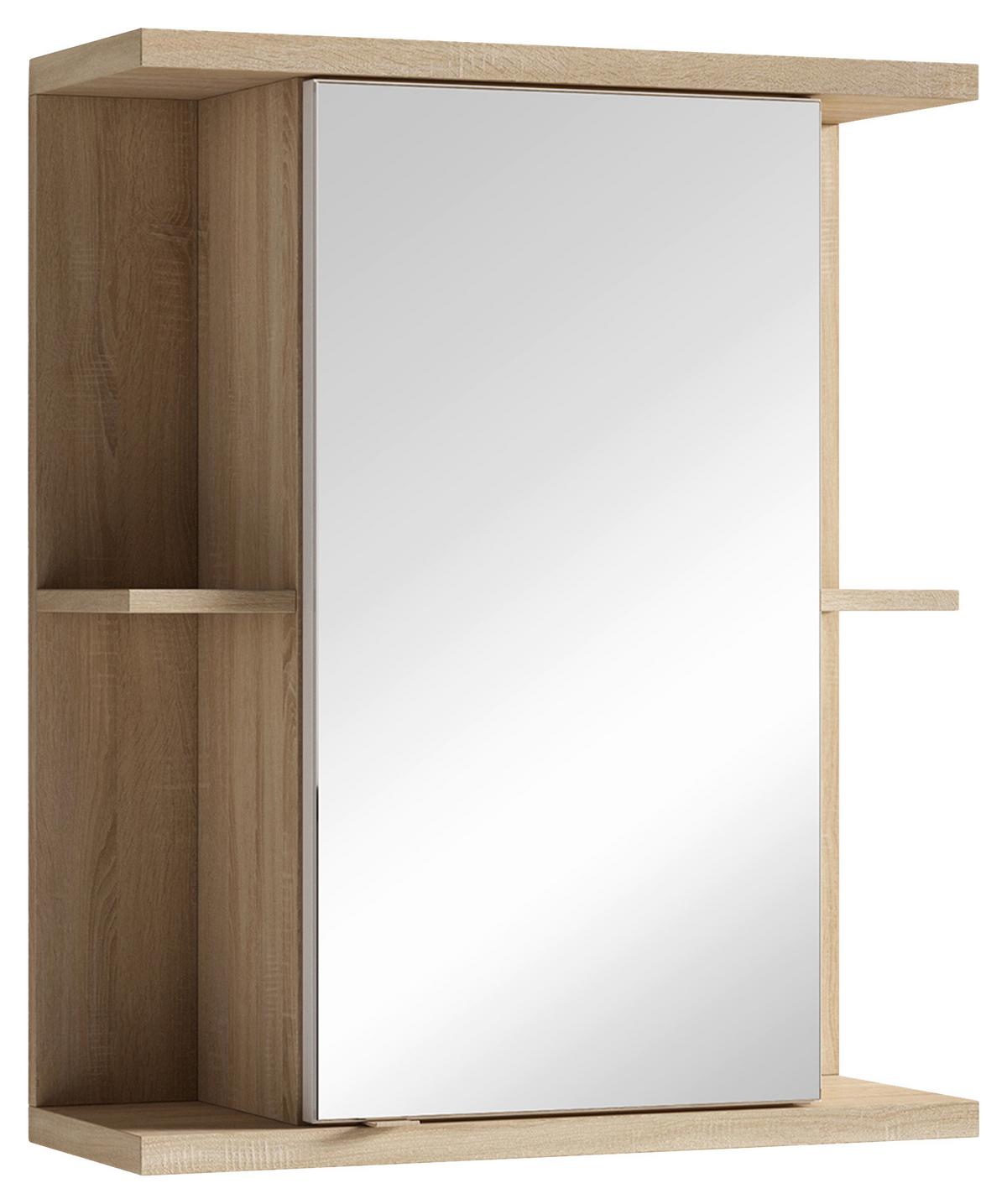 Spiegelschrank Nebraska B: 60cm Sonoma Eiche - Sonoma Eiche, MODERN, Glas/Holzwerkstoff (60/70/25cm) - MID.YOU