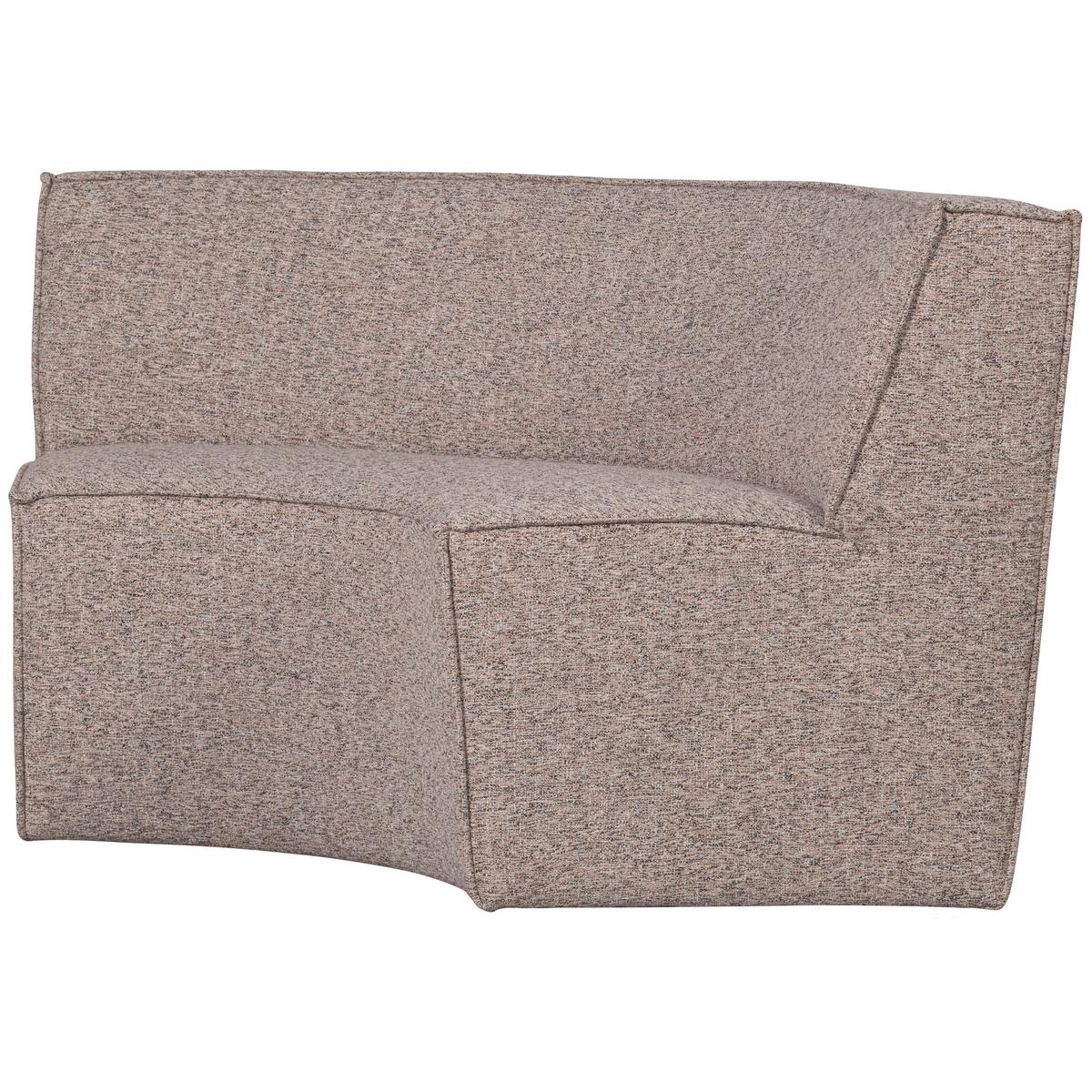 Eckbank Europa Sandfarben B: 186 cm - Sandfarben/Schwarz, Design, Textil (186/85/90cm) - Livetastic