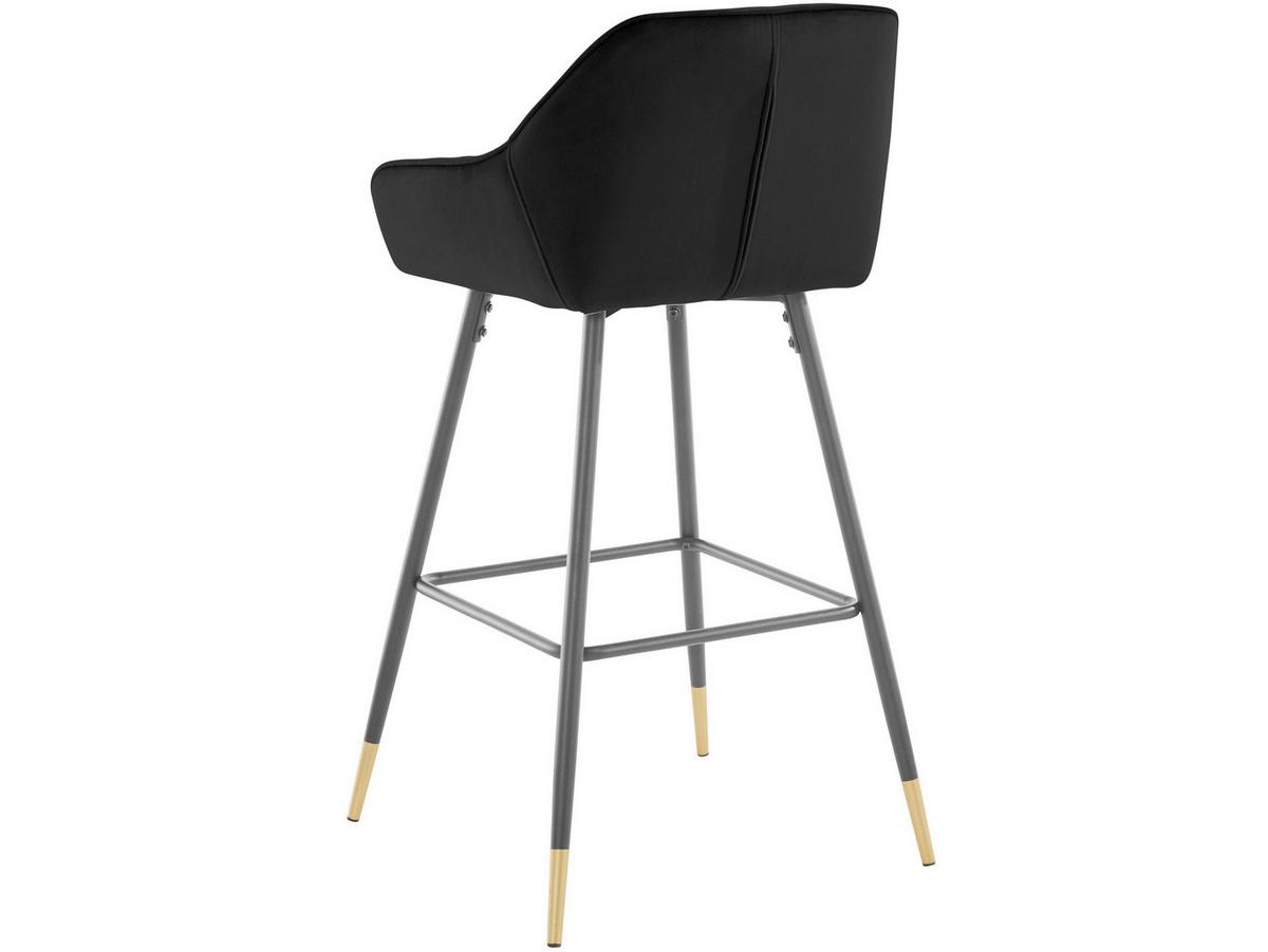 Barhocker Bianca, Schwarz B: 50 Cm - Gelb/Schwarz, Design, Textil/Metall (50/101/52cm) - MID.YOU