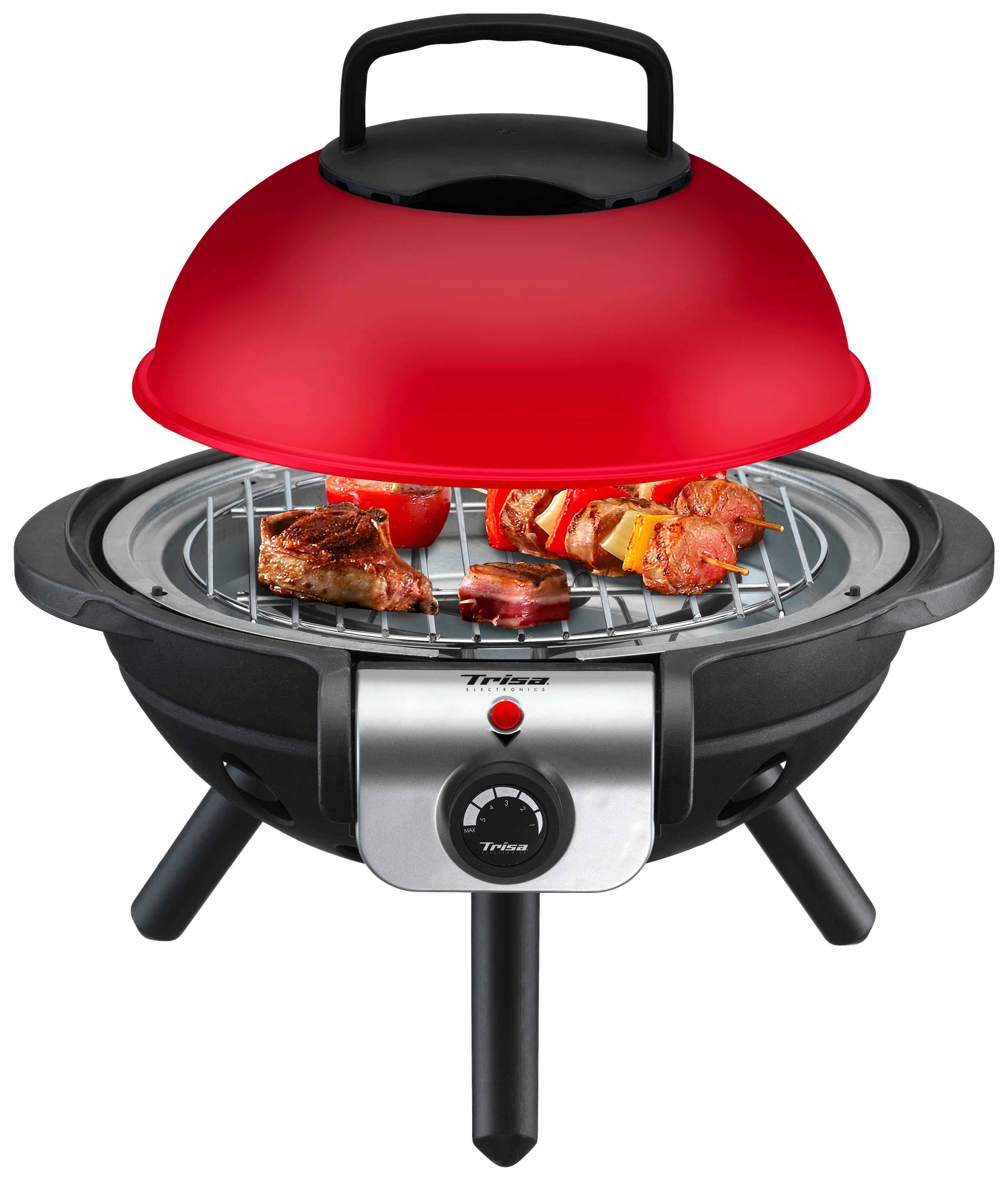 Tischgrill BBQ Junior - Rot/Schwarz, MODERN, Metall (39/38/34cm)