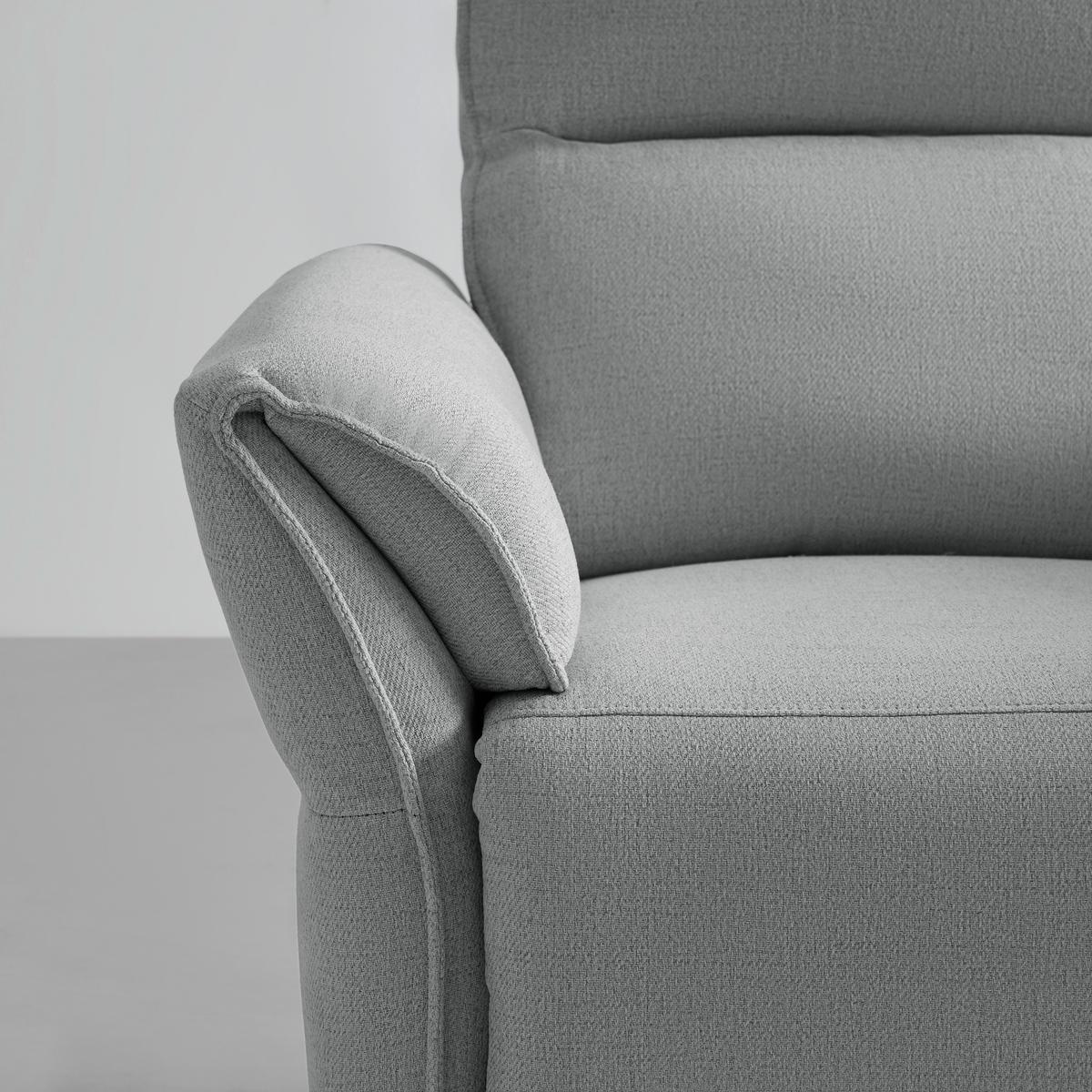 Relaxační křeslo JENSON, šedá - černá/světle šedá, Moderní, kov/dřevo (86/103/92cm) - Mömax