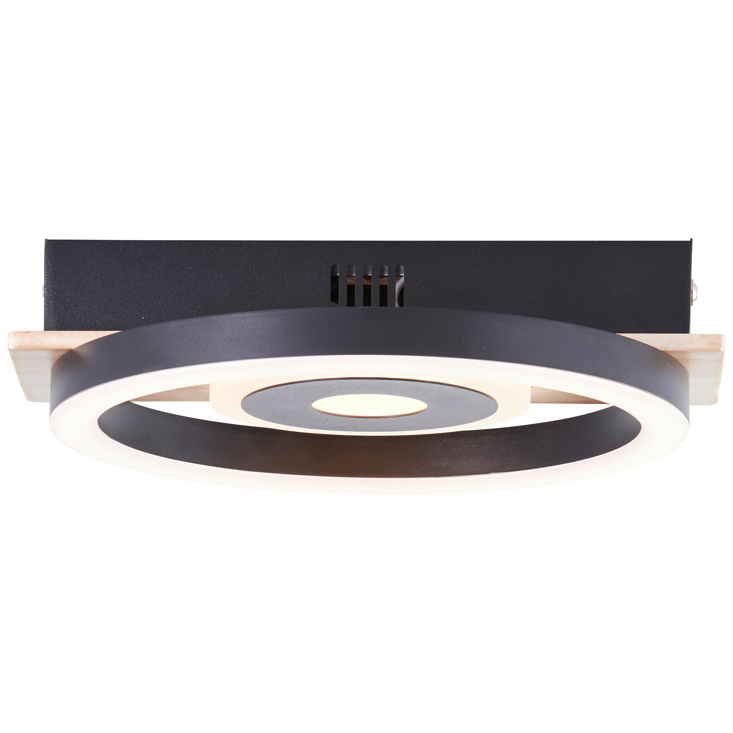 LED-Deckenleuchte G99926a76 Maureen - Hellbraun/Schwarz, Basics, Holz/Kunststoff (5,5/22/20cm) - Brilliant