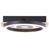 LED-Deckenleuchte G99926a76 Maureen - Hellbraun/Schwarz, Basics, Holz/Kunststoff (5,5/22/20cm) - Brilliant