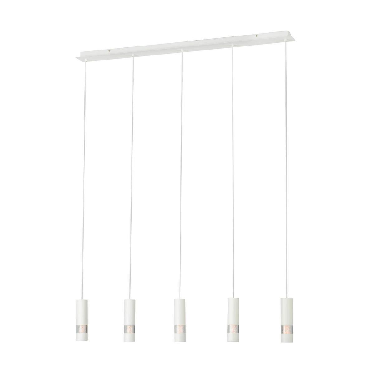 LED-Hängeleuchte 39702* Bernabeta - Weiß, Design, Kunststoff/Metall (116,5/9,5/150cm) - Eglo