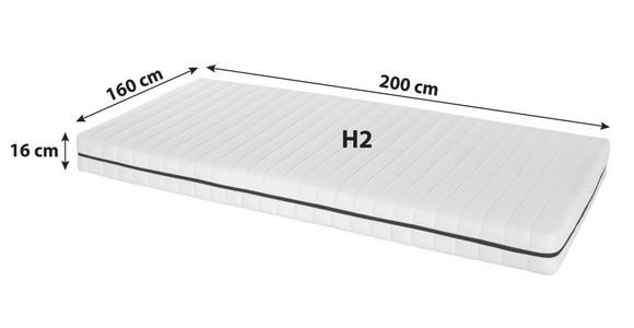 Allergikermatratze Plus 160x200 cm H2 H: 16 cm - Weiß, Textil (160/200cm) - Primatex