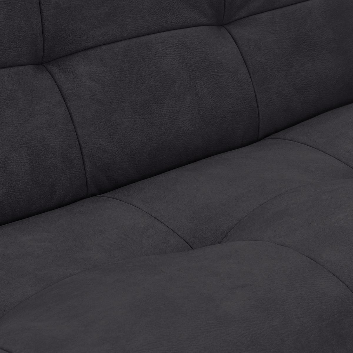 Modul Sofa Giselle 4er Sofa B: 180 Cm Schwarz - Schwarz, Trend, Textil (180/80/112cm) - Livetastic