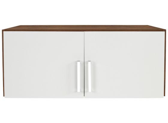 Aufsatzschrank zu Kleiderschrank Wien,91cm - Eichefarben/Weiß, KONVENTIONELL, Holzwerkstoff (91/39/54cm) Aufsatzschrank zu Kleiderschrank Wien,91cm - Eichefarben/Weiß, KONVENTIONELL, Holzwerkstoff (91/39/54cm)
