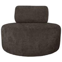 Relaxsessel Moss Mokka B: 88 cm - Schwarz/Mokka, Basics, Textil (88/70/88cm) - Livetastic
