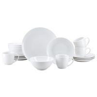Kombiservice Bistrot Weiß, 16-teilig - Weiß, Basics, Keramik - Creatable
