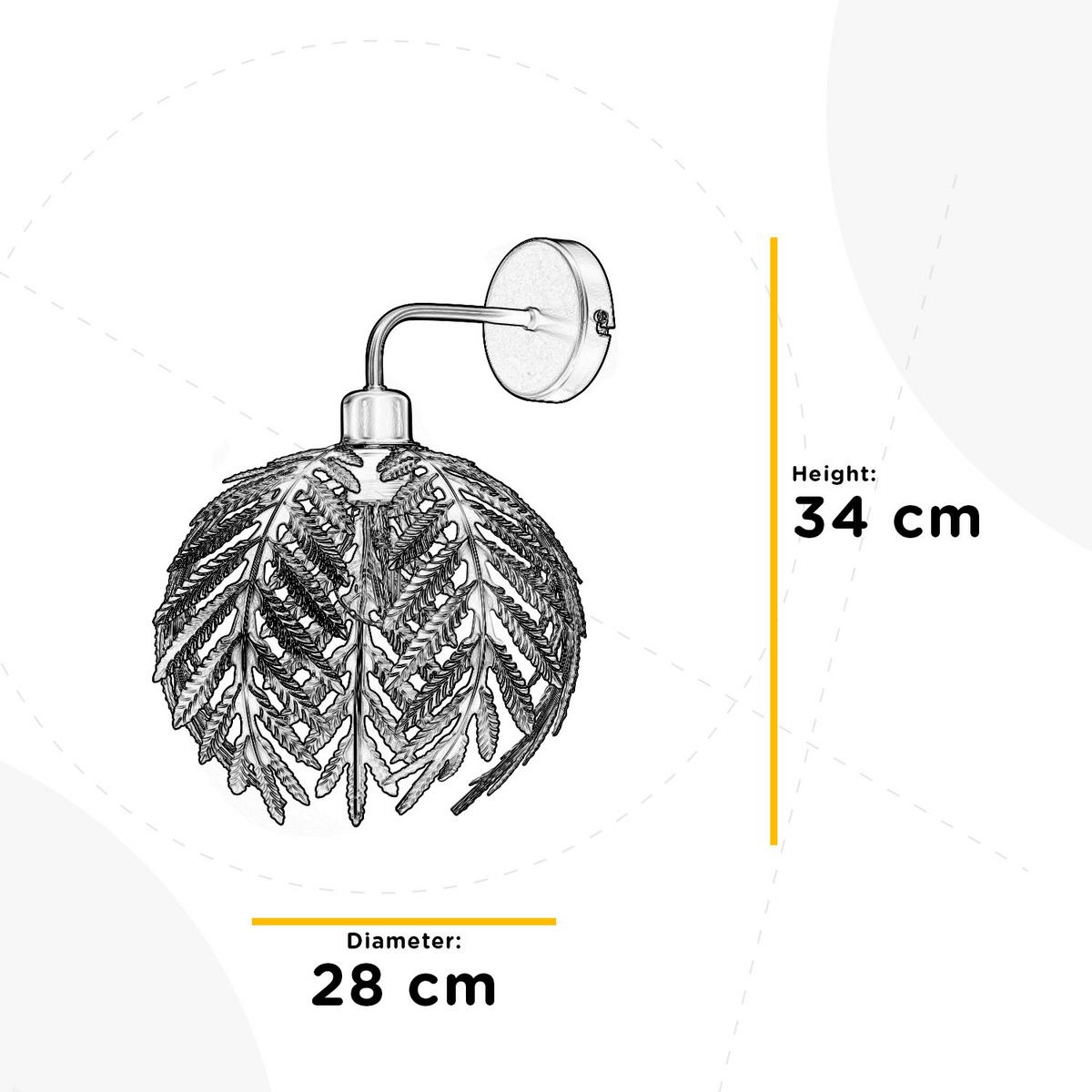 Wandleuchte Apno Goldfarben L: 28 cm 22w - Goldfarben, Basics, Metall (28/28/34cm)