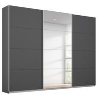 Skriňa s posuvnými dverami MIAMI, Š/V/H:cca 271/229/62cm - sivá/hliníková, Modern, kov/kompozitné drevo (271/229/62cm)