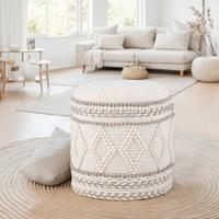 Ülőke Livetastic - krémszínű, Basics, textil (40/45/40cm) - Livetastic