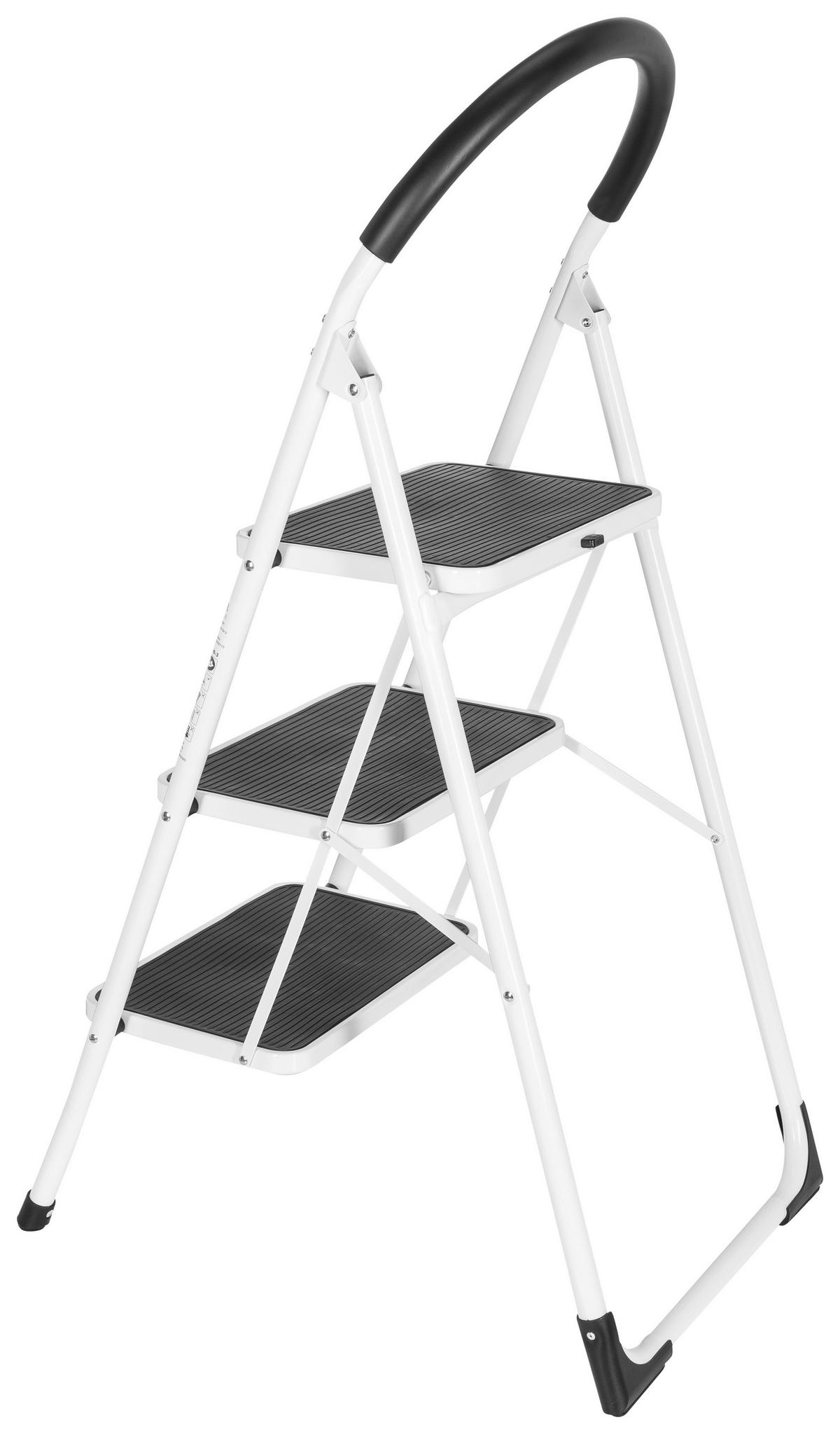 Leiter Solid W2 - Weiß, Basics, Metall (46/127,5/7cm) - MID.YOU