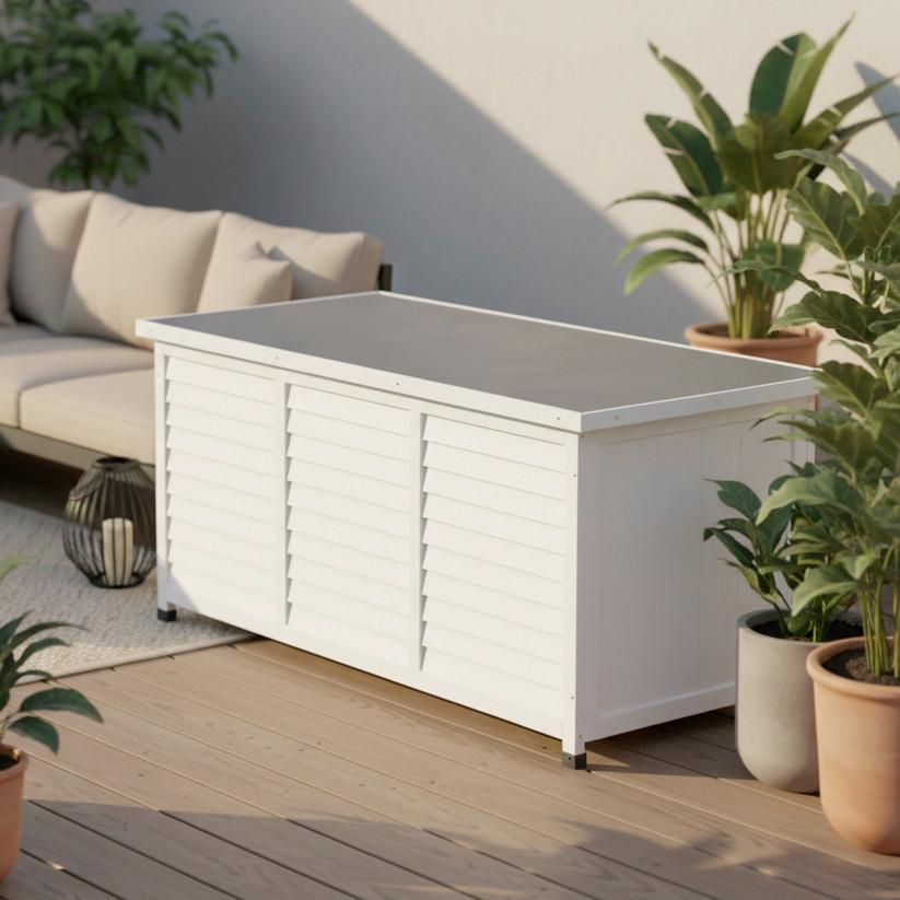 BEDNA NA POLŠTÁŘE BIONA - bílá, Moderní, kov/dřevo (132/60/66cm) - Bessagi Garden