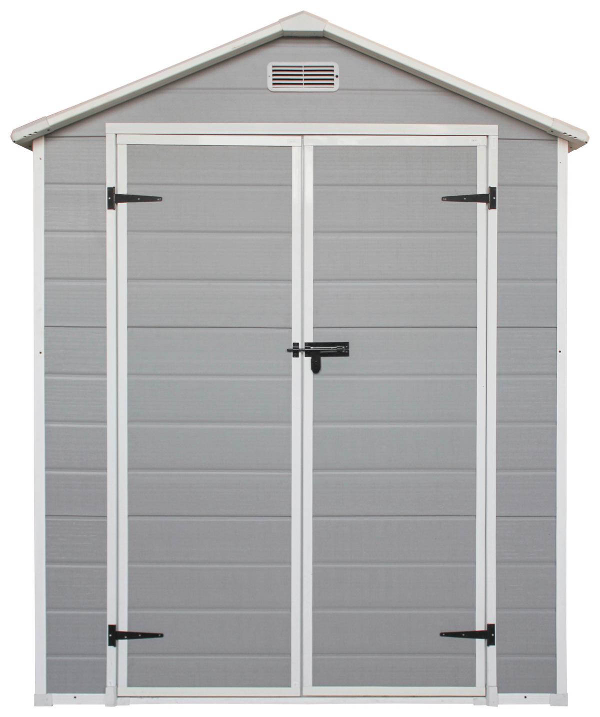 Gartenhaus Bayonne - Grau, MODERN, Kunststoff/Metall (182.5/220/103cm) - Homezone