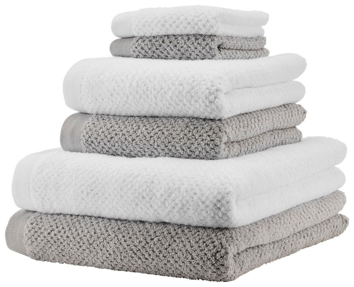 RUČNÍK Luise, 50/100cm, bílá - bílá, Konvenční, textil (50/100cm) - Modern Living