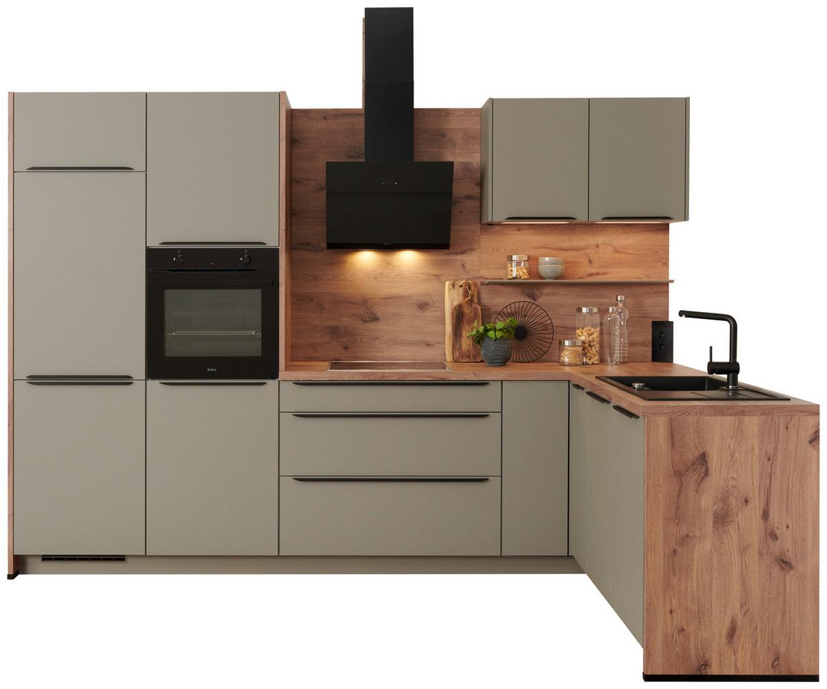 Eckküche Eastbourne Ohne Geräte 312,5x187,5cm Taupegrau - MODERN, Holzwerkstoff (312,5/187,5cm) - Vertico
