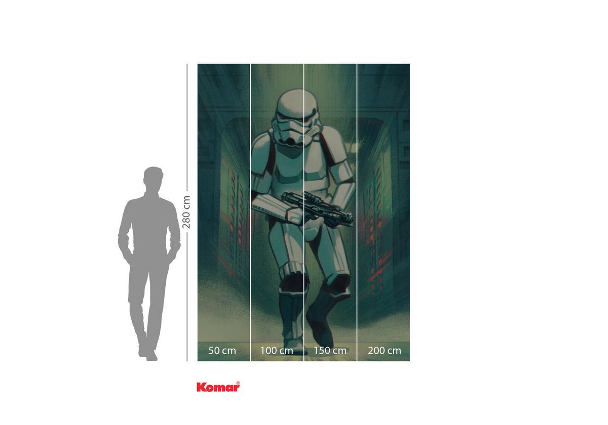 Fototapete Mandalorian Stormtrooper Print - Multicolor, Trend, Textil (200/280cm)