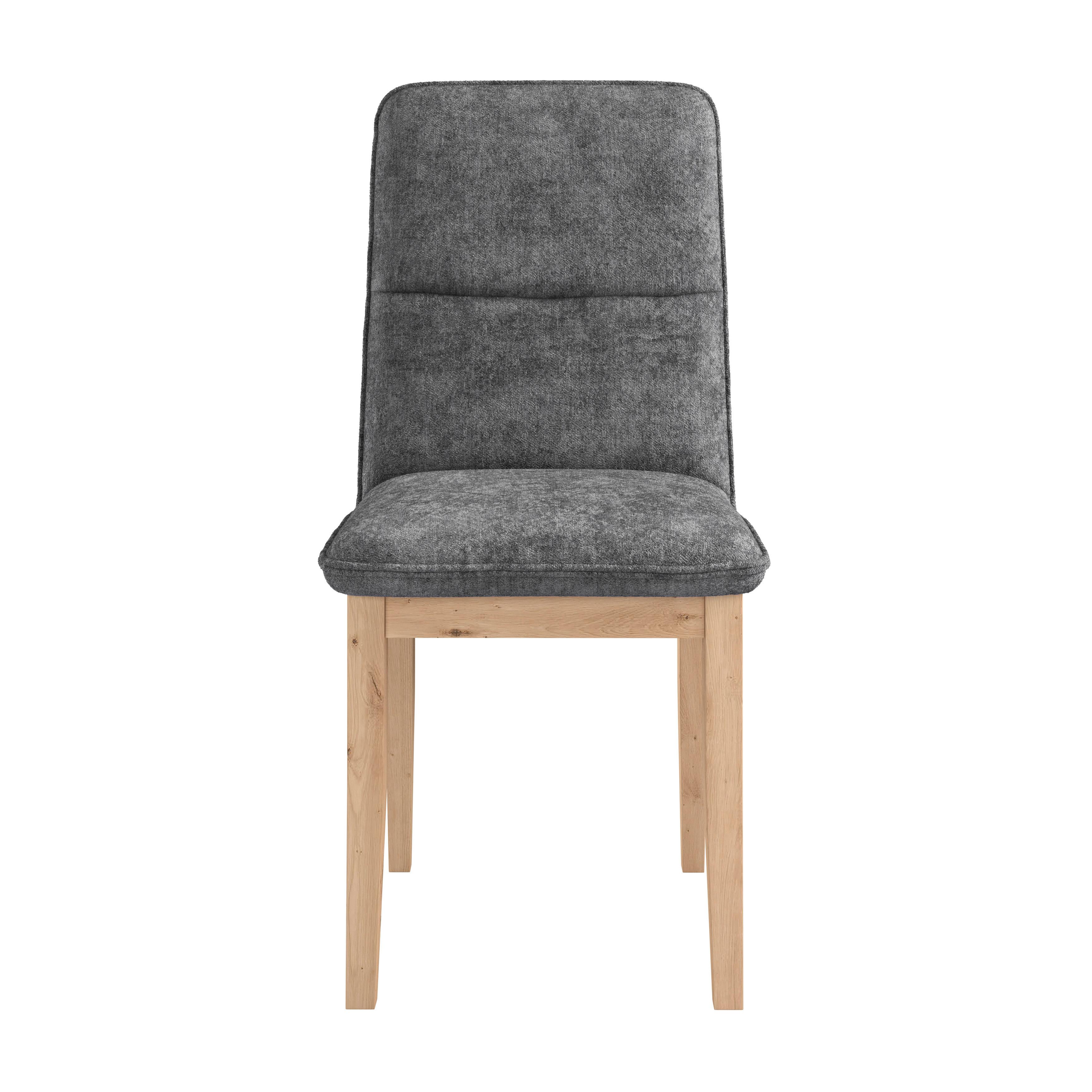 Stuhl Beluna Ii - Eichefarben/Anthrazit, KONVENTIONELL, Holz/Textil (47/91/44cm) - James Wood