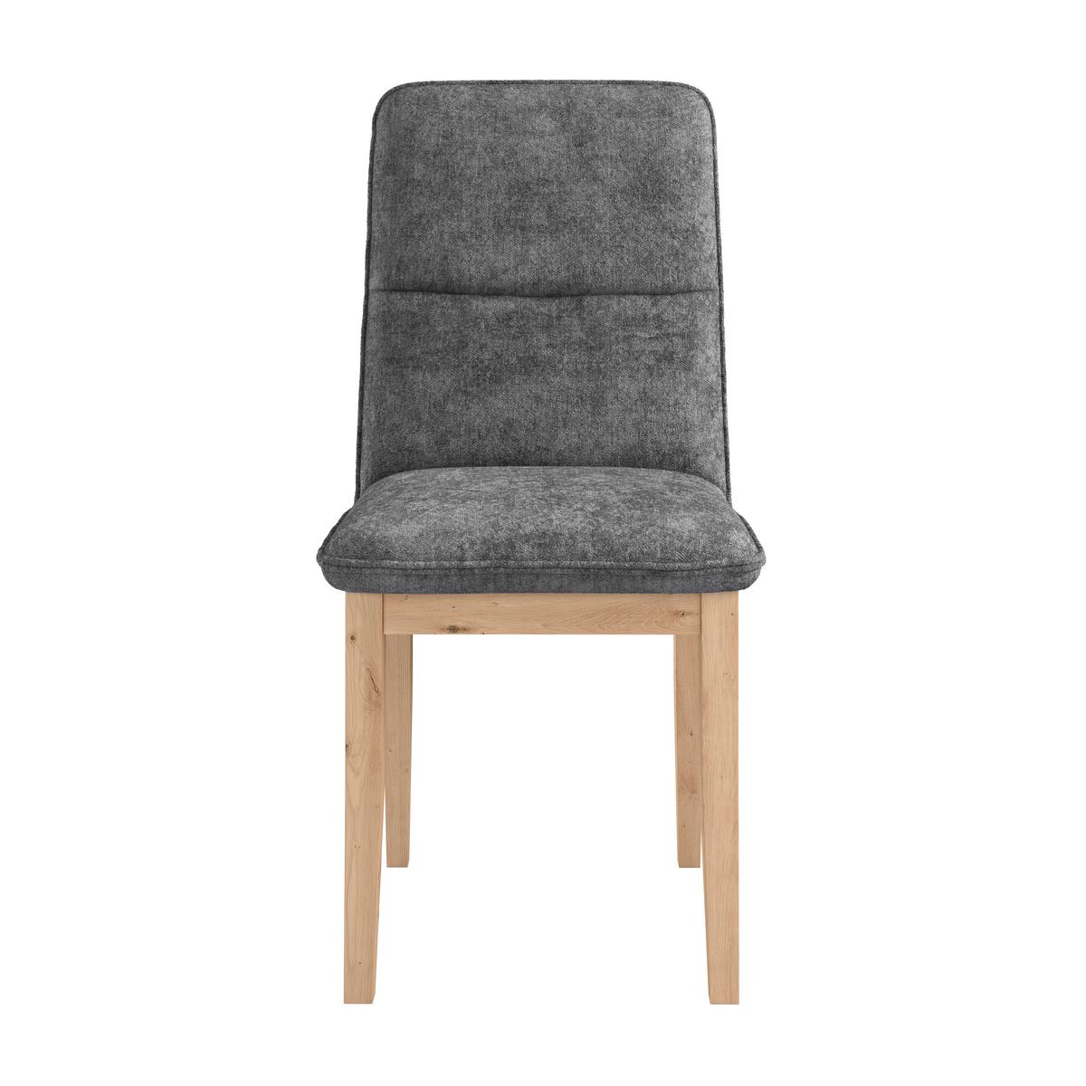 Stuhl Beluna Ii - Eichefarben/Anthrazit, KONVENTIONELL, Holz/Textil (47/91/44cm) - James Wood