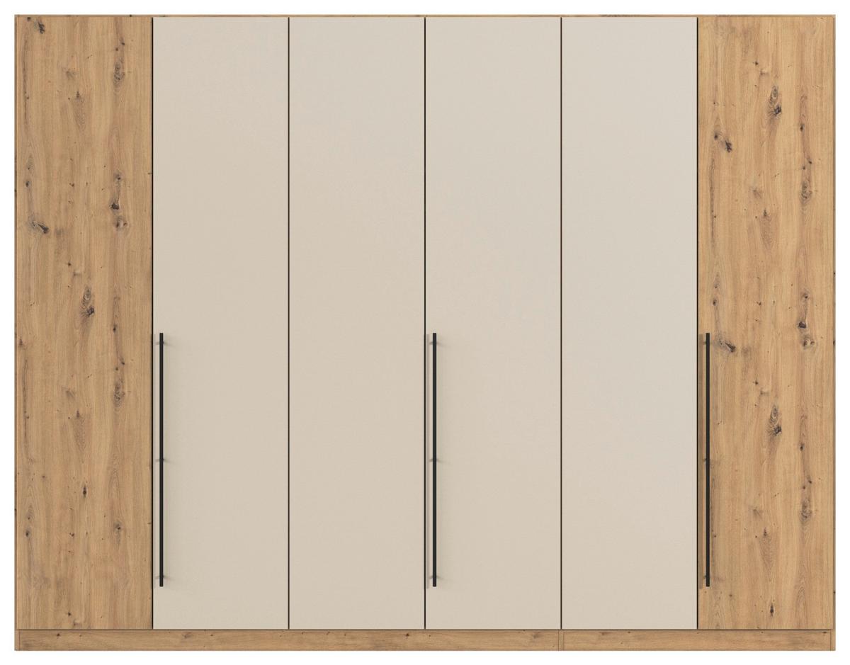 Kleiderschrank Safari B: 271 cm - Champagner/Eiche Artisan, KONVENTIONELL, Holzwerkstoff (271/210/54cm)