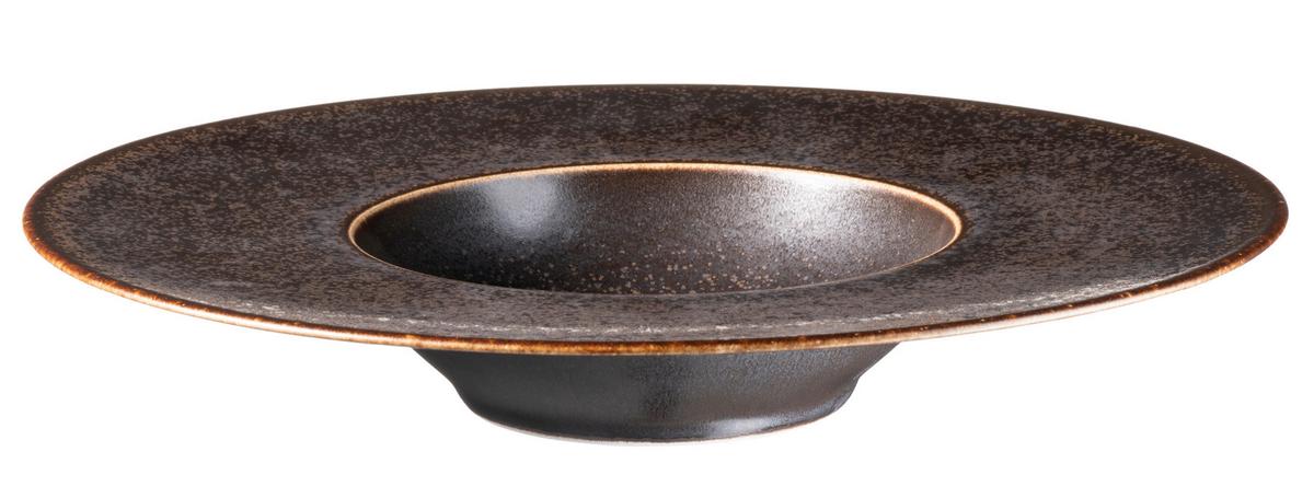 Tellerset Powerful Braun/schwarz, 4-Teilig - Schwarz/Braun, Trend, Keramik (25cm) - Mäser