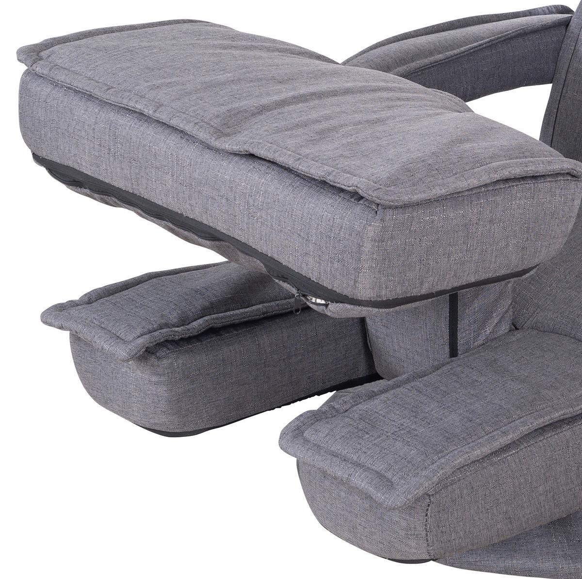 Polstersessel Mit Armlehnen Minecraft Stoffbezug Grau - Grau, MODERN, Textil/Metall (62/80/60cm) - Minecraft