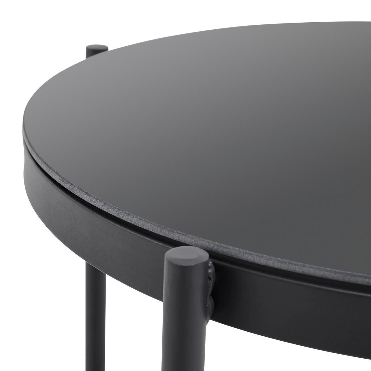 Zahradní sedací souprava ZOPHIA - šedá/černá, Moderní, kov/textil (294/68/77cm) - Bessagi Garden