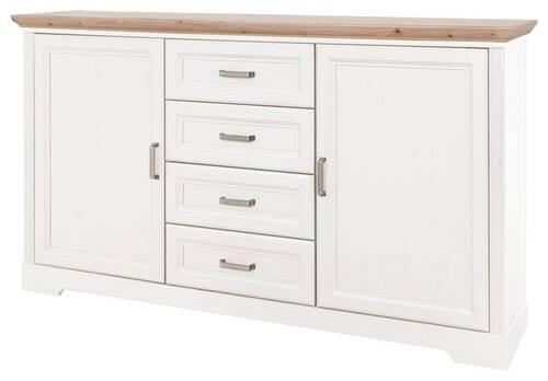 Kommode 164 cm Jasmin II Weiß/Eiche Artisan