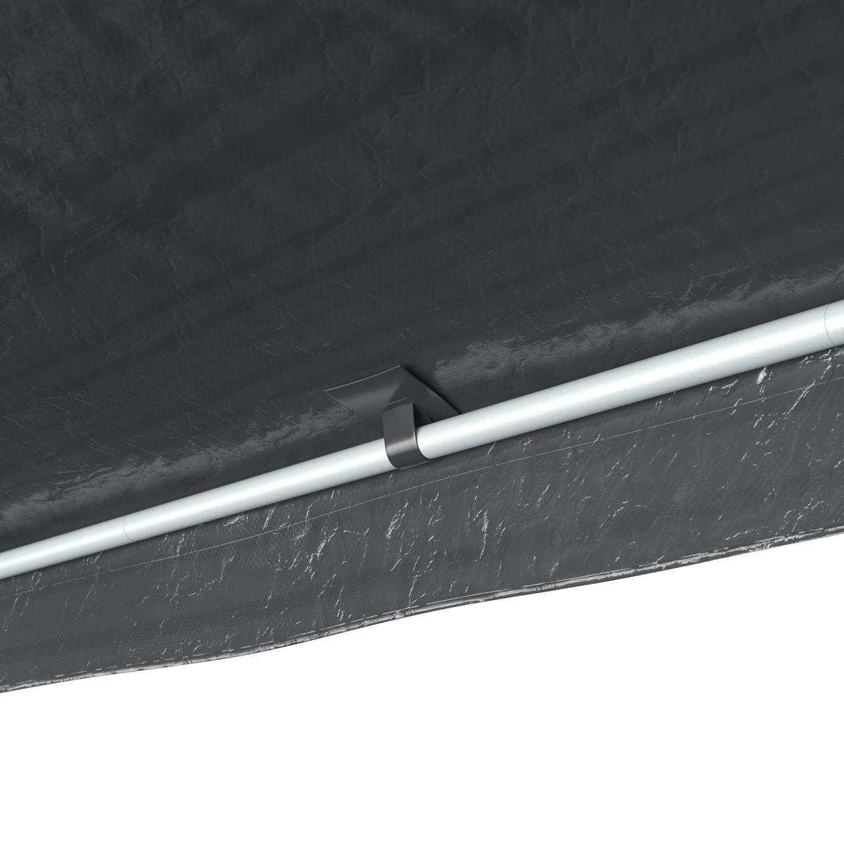 PAVILÓN LUI - biela/taupe, Basics, kov/textil (300/245/300cm)