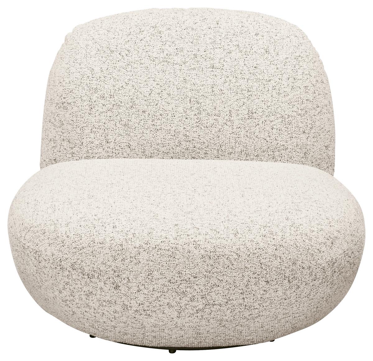 Sessel Chris Beige B: 85 cm - Beige/Schwarz, MODERN, Textil (85/70/99cm) - MID.YOU
