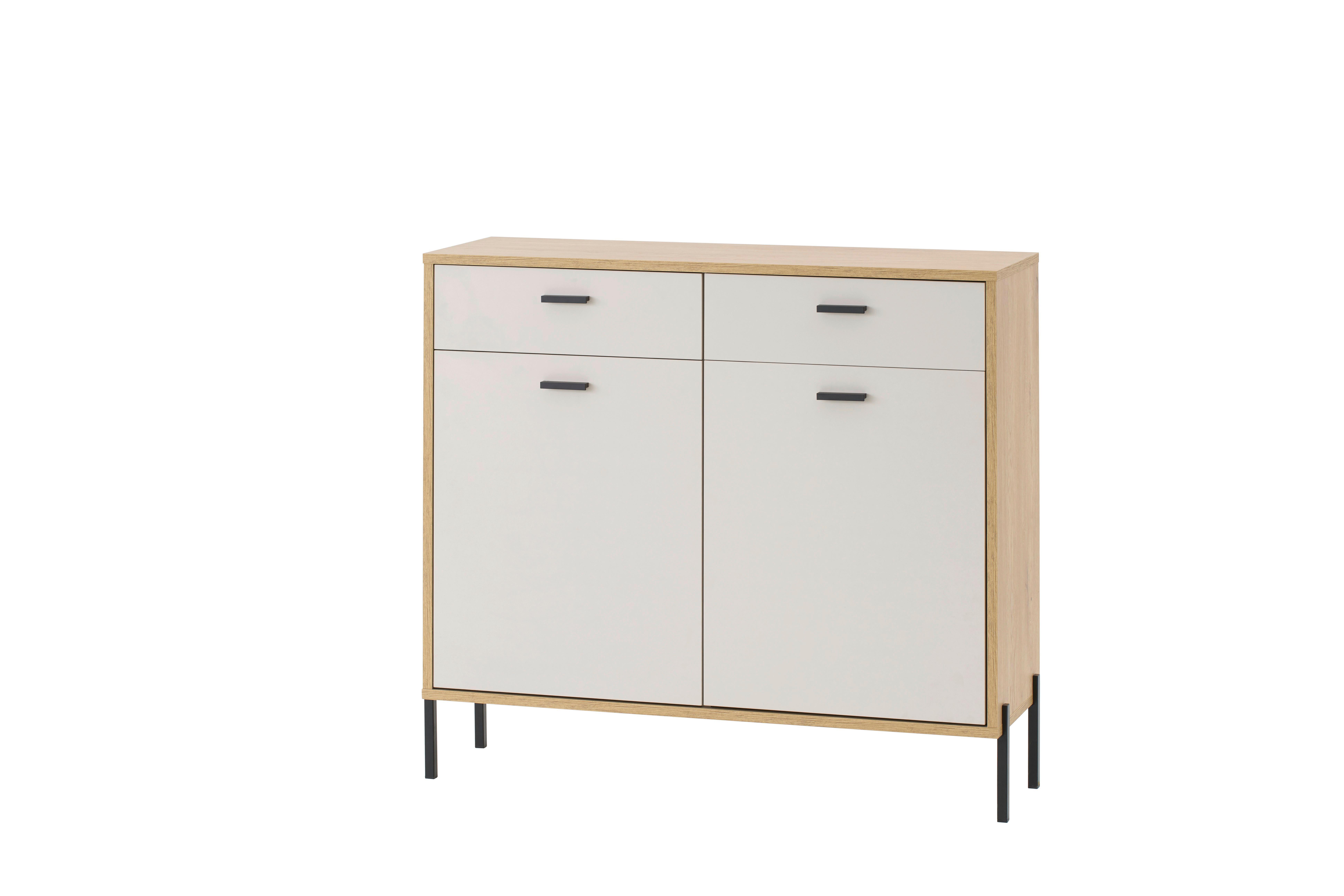 Kommode Fredericia Eichefarben Kaschmir B: 105 cm - Kaschmir/Eichefarben, Design, Holzwerkstoff (105/95/35cm) - MID.YOU