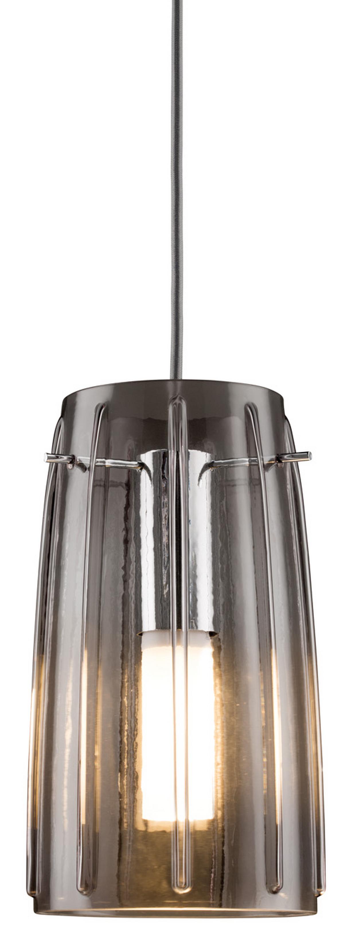Schienensystem Urail Leuchtenschirm 95352 Rauchglas - Design, Glas (28cm) - Paulmann