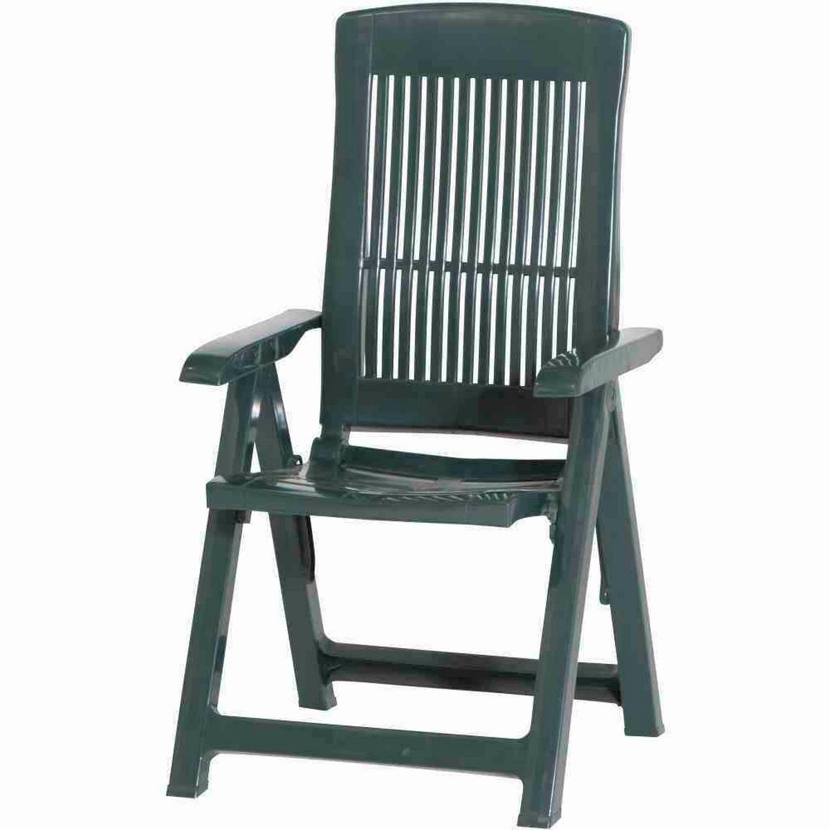 Gartenstuhl-Set Tampa+auflagen Set - Terracotta/Grün, MODERN, Kunststoff/Textil (44/111/50cm) - Gardenson