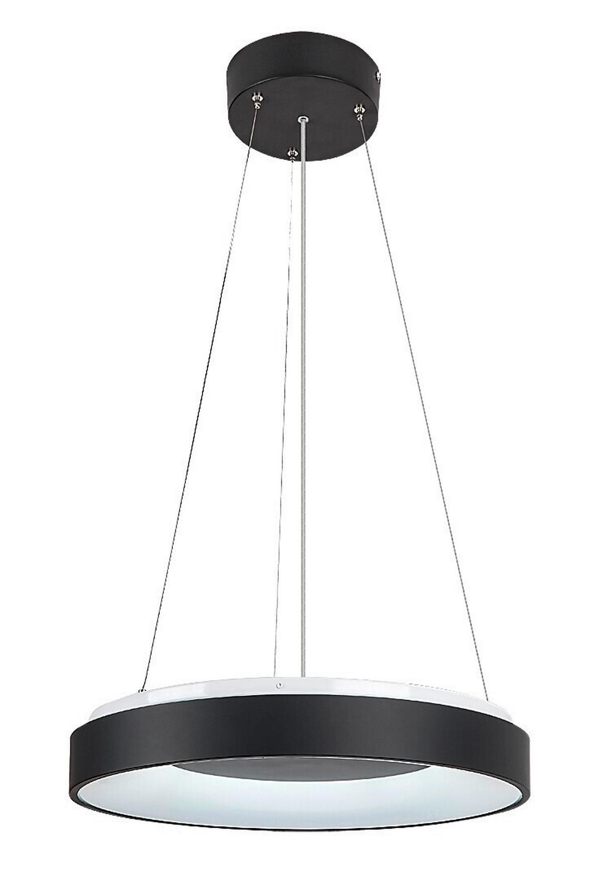 ZÁVESNÉ SVIETIDLO CEILO - čierna/biela, Design, kov/plast (48/130cm)