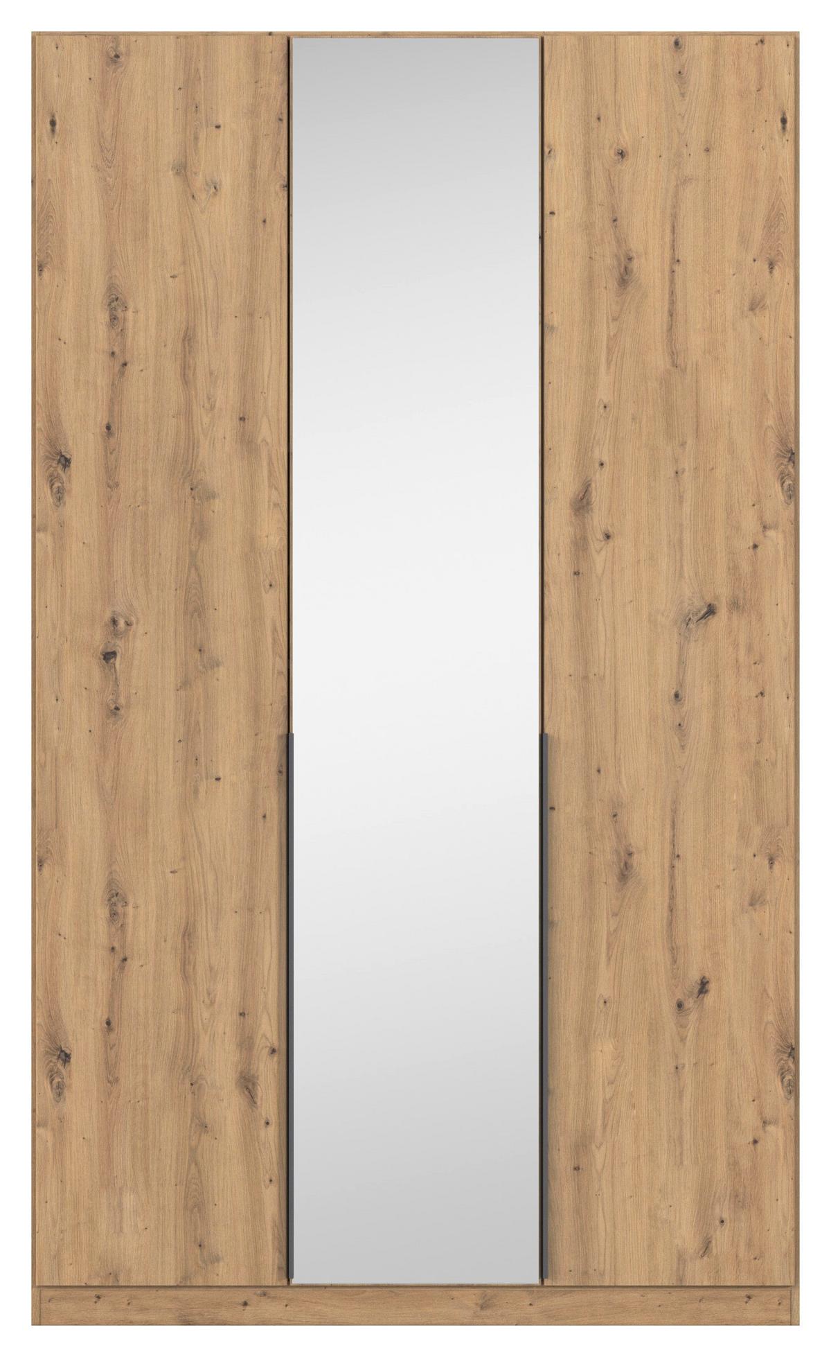 Drehtürenschrank Alabama Eiche Dekor B: 136 Cm - Eiche Artisan, MODERN, Holzwerkstoff (136/229/54cm) - Rauch Möbel