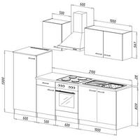 Küchenplan mit Maßangabe Küchenplanung