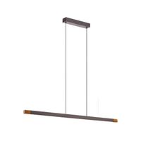 ZÁVESNÉ LED SVIETIDLO LISCIANA - sivá/biela, Trend, kov/drevo (87,5cm)