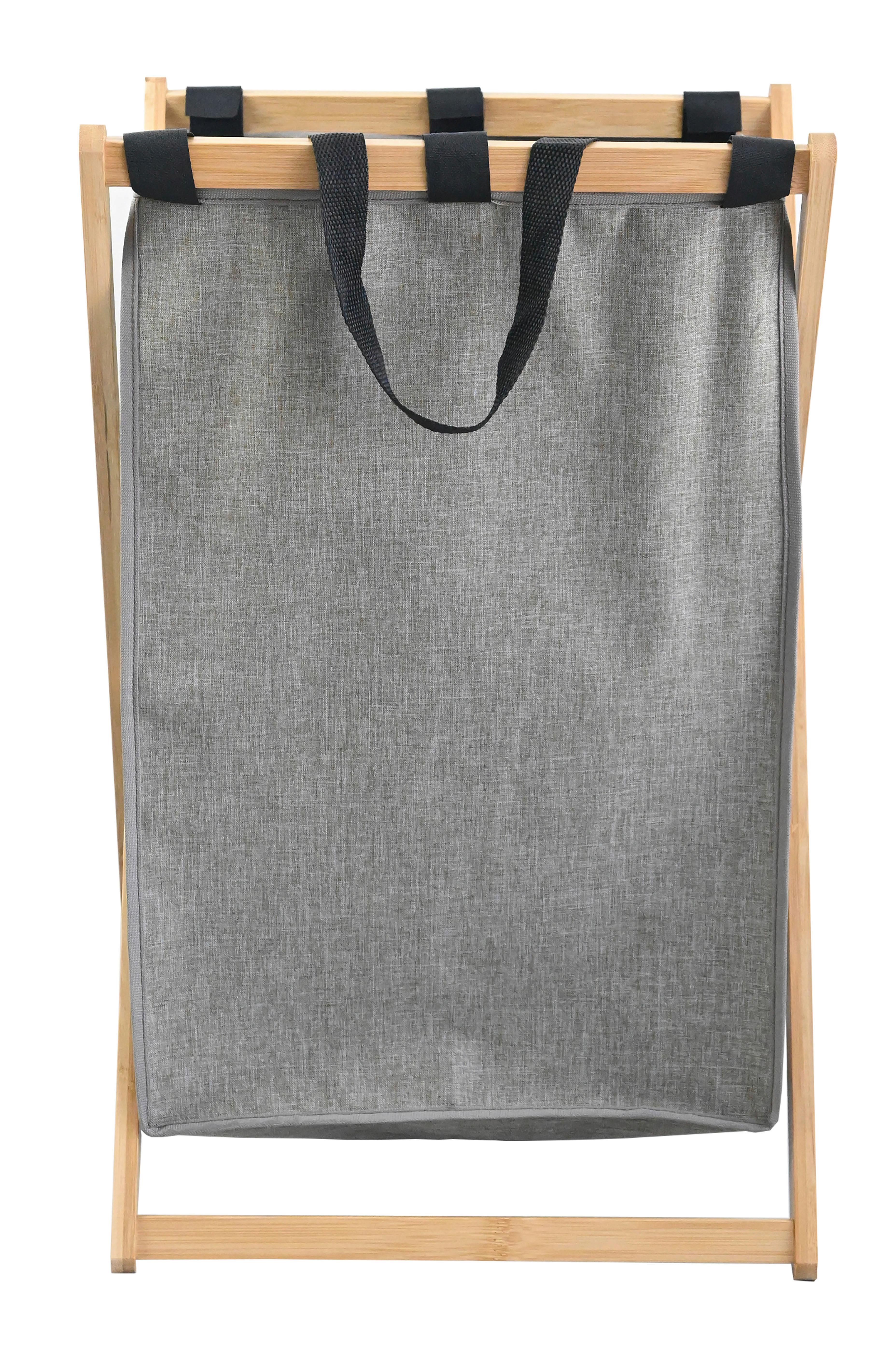 Szennyestartó Celine - barna, Konventionell, műanyag/textil (34/36/58cm) - Luca Bessoni