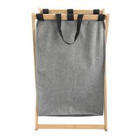 Wäschetonne Celine - Braun, KONVENTIONELL, Naturmaterialien/Kunststoff (34/36/58cm) - Luca Bessoni