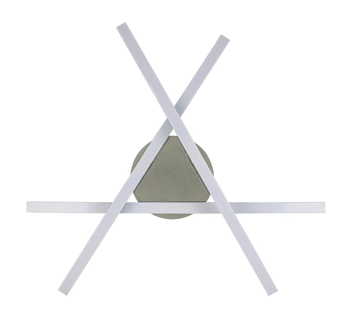 LED-Deckenleuchte Coco - Chromfarben/Silberfarben, Basics, Kunststoff/Metall (52/11cm) - Luca Bessoni