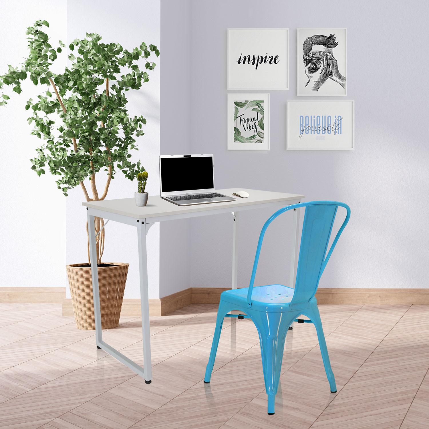 Stuhl Vantaggio Comfort Stapelbar Hellblau Bis 150 Kg - Hellblau, Basics, Metall (44/84/54cm) - MID.YOU