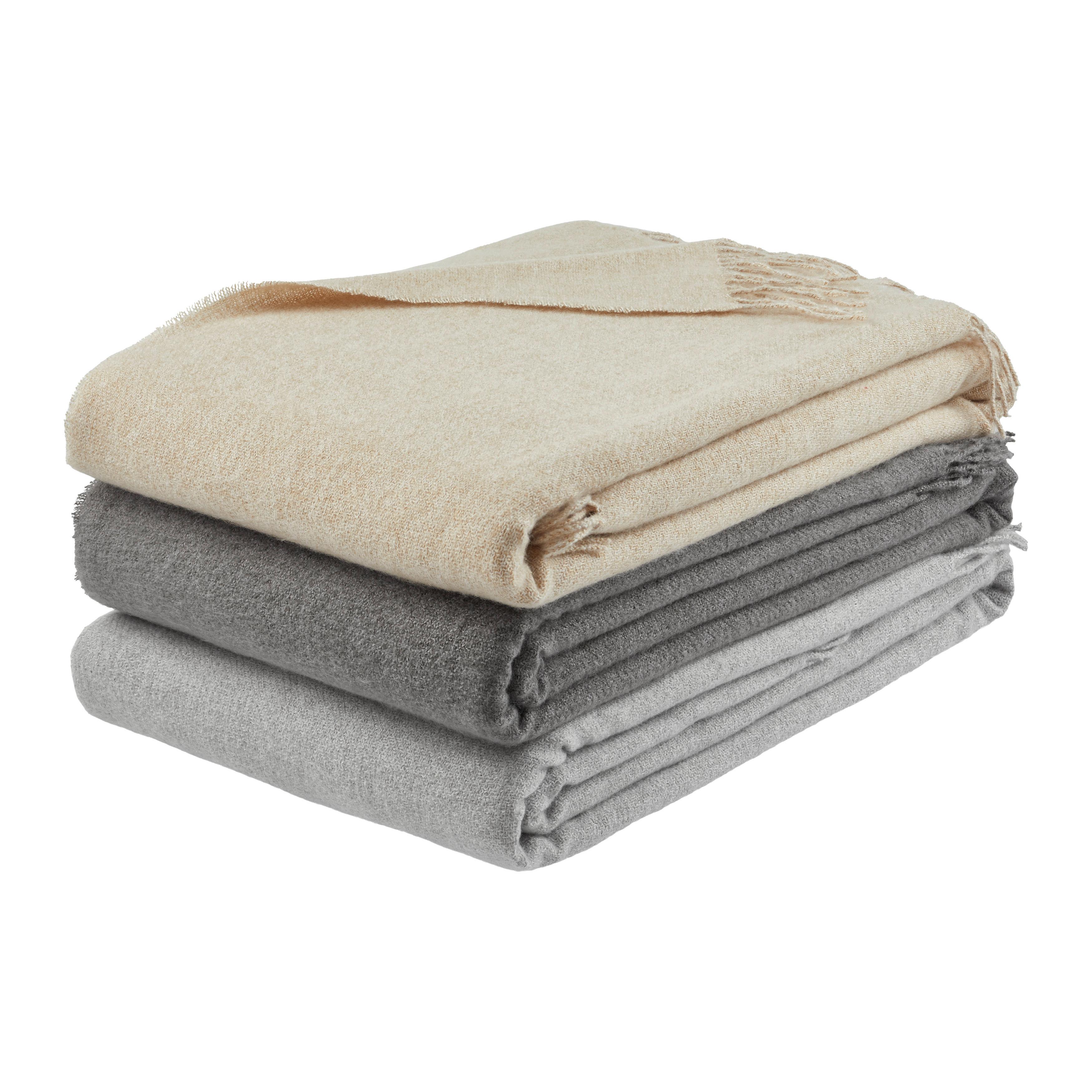 MĚKKÁ DEKA HANNA - antracitová, Moderní, textil (150/200cm) - Premium Living