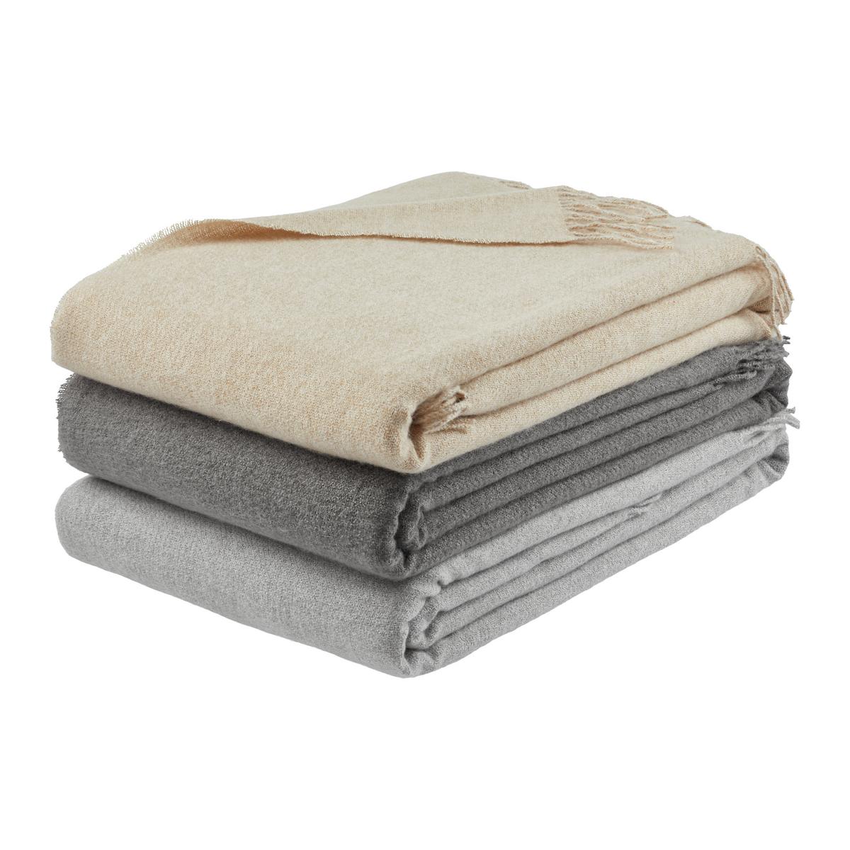 MĚKKÁ DEKA HANNA - antracitová, Moderní, textil (150/200cm) - Premium Living